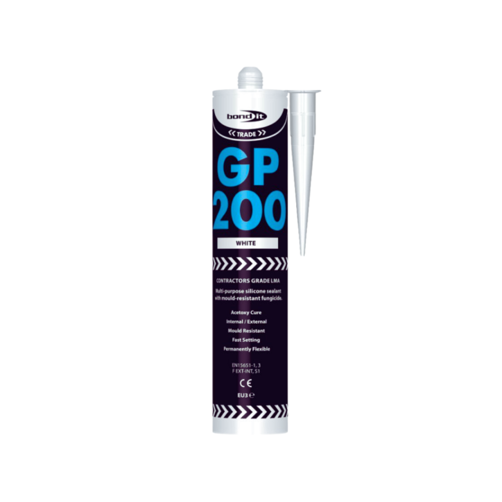 Universal Neutral Silicone Sealant White 280ml GP200-MYHOMETOOLS-STALCO