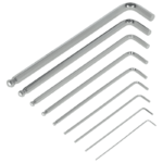 Long hexagonal wrenches, ball head Set 9pcs Range 1.5-10mm STALCO S-48366-MYHOMETOOLS-STALCO