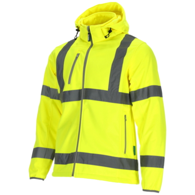 Men's high-vis softshell jacket NEON yellow 3XL STALCO S-44048-MYHOMETOOLS-STALCO