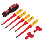 Zestaw wkrętaków elektrotechnicznych 1000V 8 szt. CRV STALCO S-12286-MYHOMETOOLS-STALCO