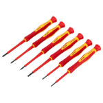 Zestaw wkrętaków elektrotechnicznych 1000V precyzyjnych 6szt S2 1000V STALCO S-12292-MYHOMETOOLS-STALCO