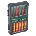 Zestaw wkrętaków elektrotechnicznych 1000V precyzyjnych 6szt S2 1000V STALCO S-12292-MYHOMETOOLS-STALCO
