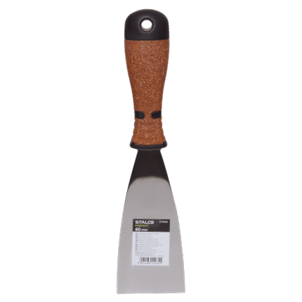 Cork Painting Scraper 60mm Stainless Steel STALCO PERFECT S-73363-MYHOMETOOLS-STALCO