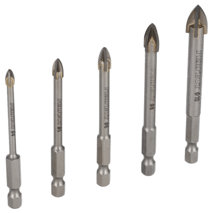 Tile Glass Drill SET 4-10mm 5pcs STALCO PERFECT S-72182-MYHOMETOOLS-STALCO